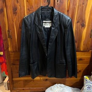 Women's Black Leather Jacket